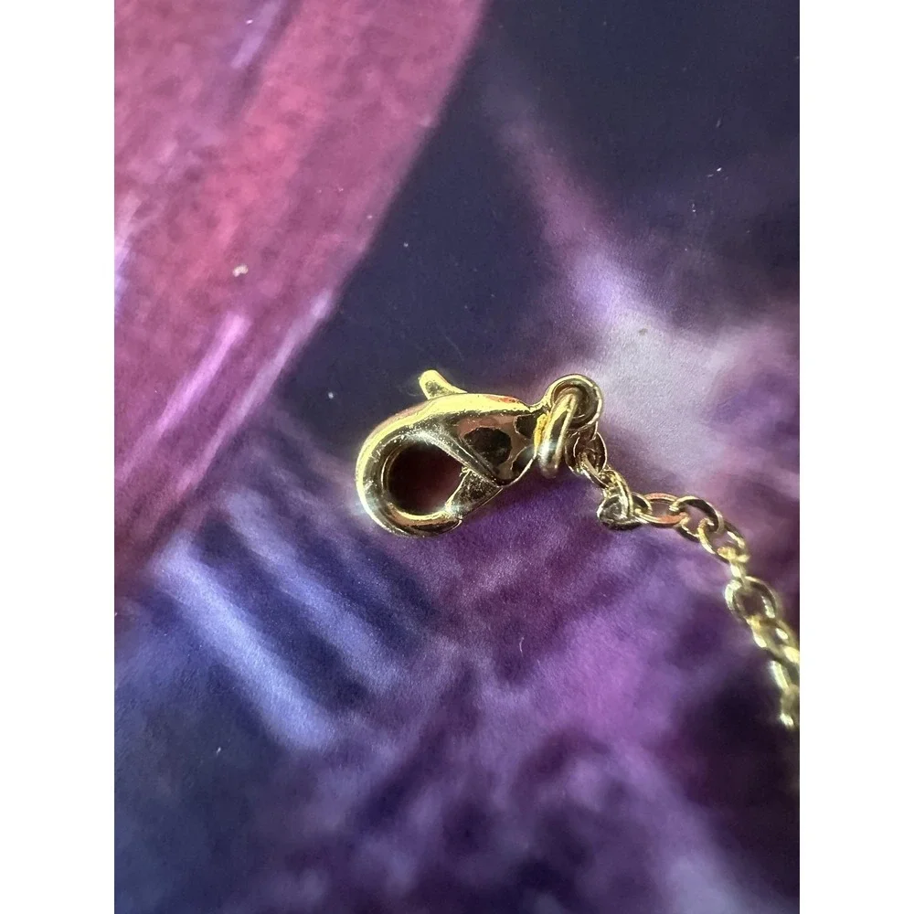 Loisir‎ Bracelet Womens Gold Tone Chain Heart Faux Pearl Adjustable Charm